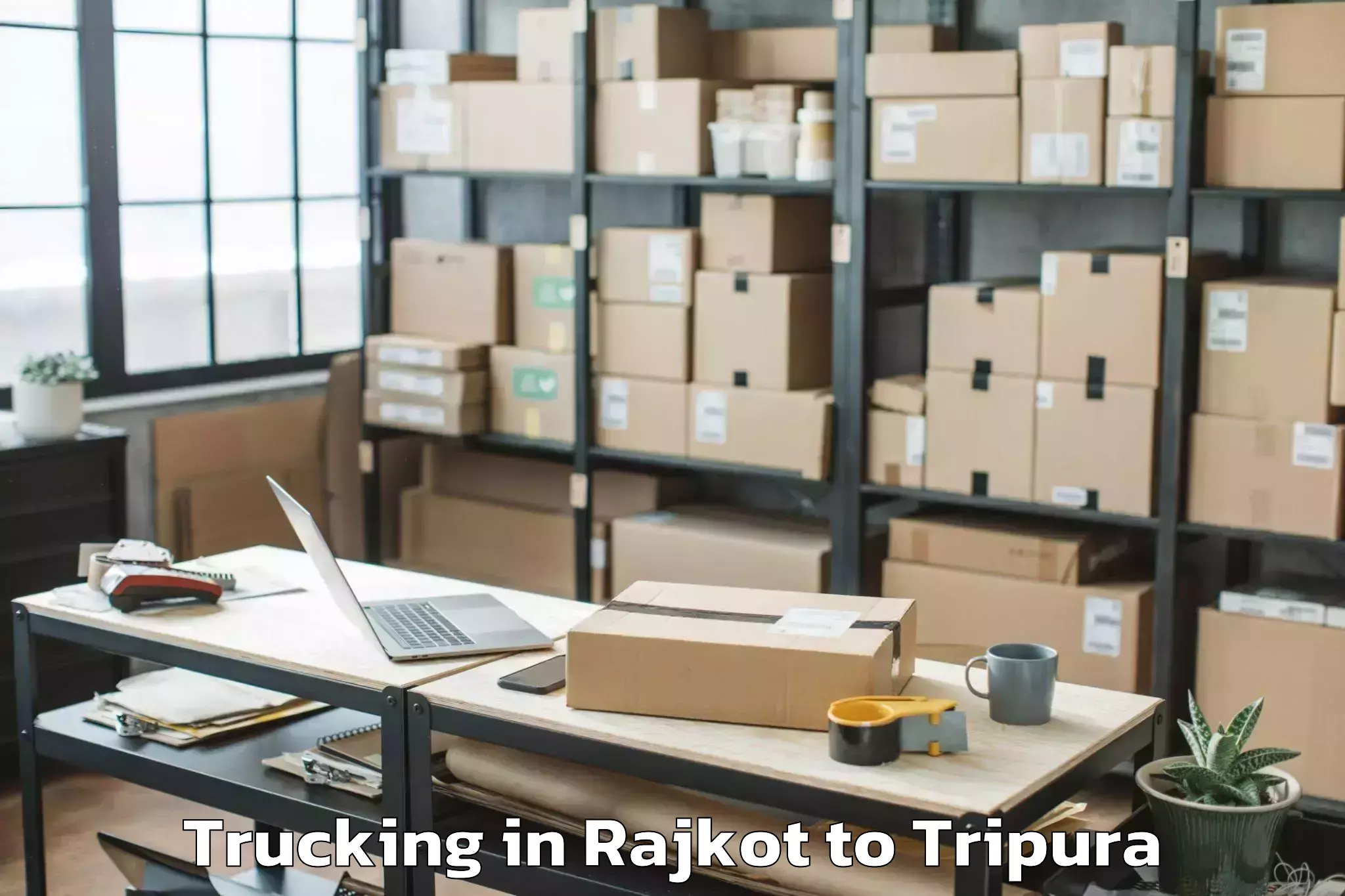 Affordable Rajkot to Panisagar Trucking